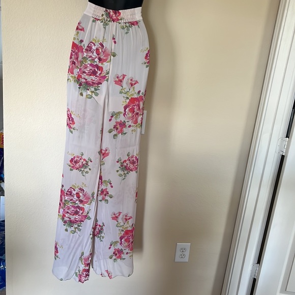 Zara Floral Sheer Pant Medium - Picture 11 of 11